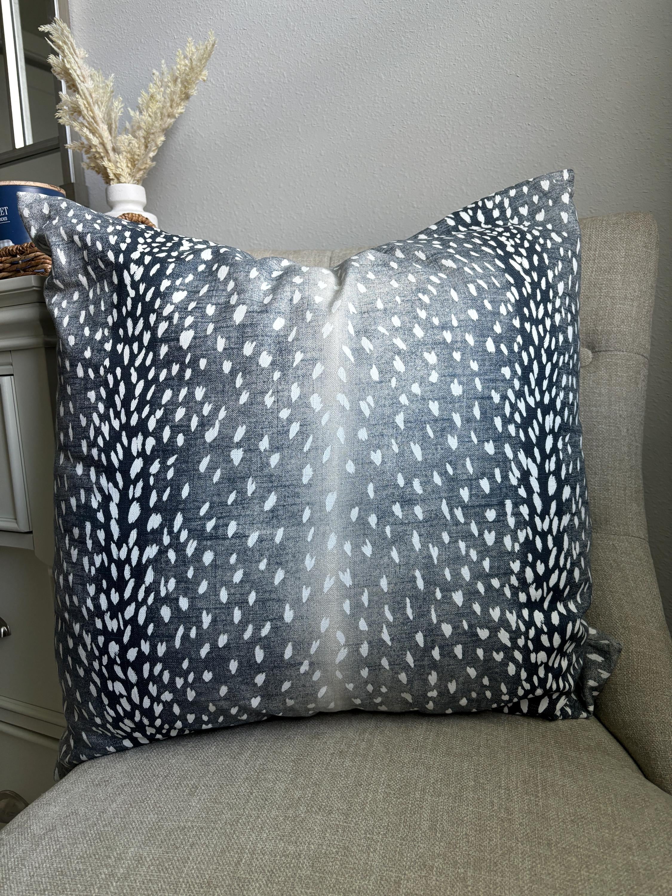 Throw Blue Antelope Pillow Antelope Pillow Cover Fawn Pillow Cover