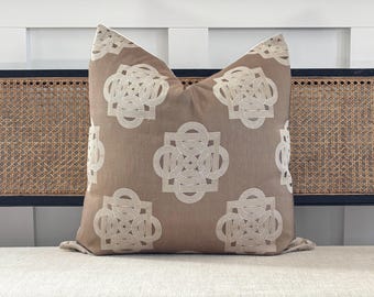 Silk Linen Pillow Old World Weavers Scalamandre Woven Jacquard Throw Pillows:  Designer Pillow Covers 18X18 20X20 22X22 24X24 Lumbar