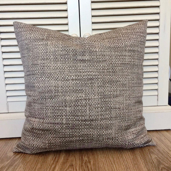 Coastal Pillows Gray Brown Pillow Indoor Outdoor Throw Pillow Etsy
