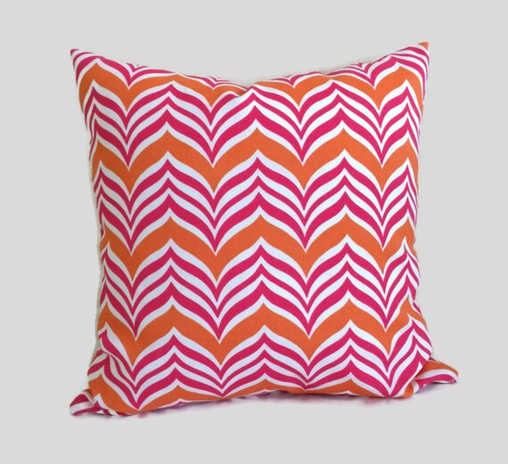 Pink Orange Outdoor Pillow Cover Throw Cushion Waverly Pink Orange Outdoor Pillow Cover Throw