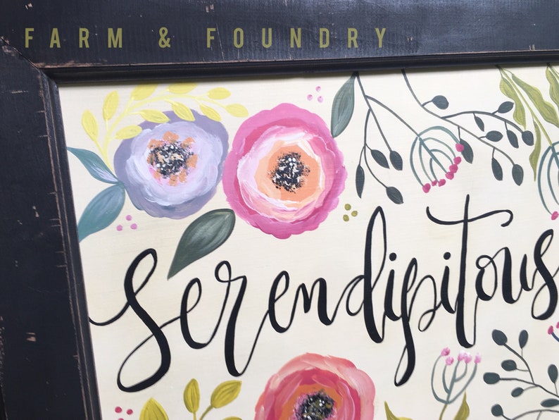 Nursery Decor Business Decor Personalized Sign Teen Bedroom Decor Flowers /& Foliage Sign