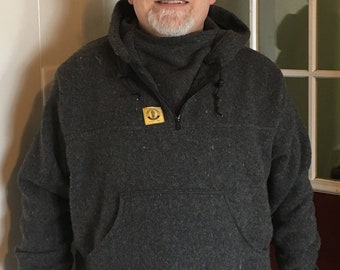 wool anorak pullover