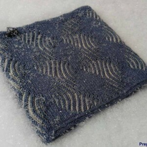 Cowl & hat knitting pattern brioche, knit hat men's, Cowl knitting pattern, Reversible ski hat men's, Winter cowl brioche knitting pattern image 7