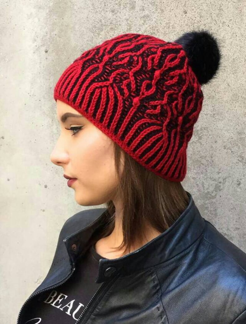 hand knit winter hats