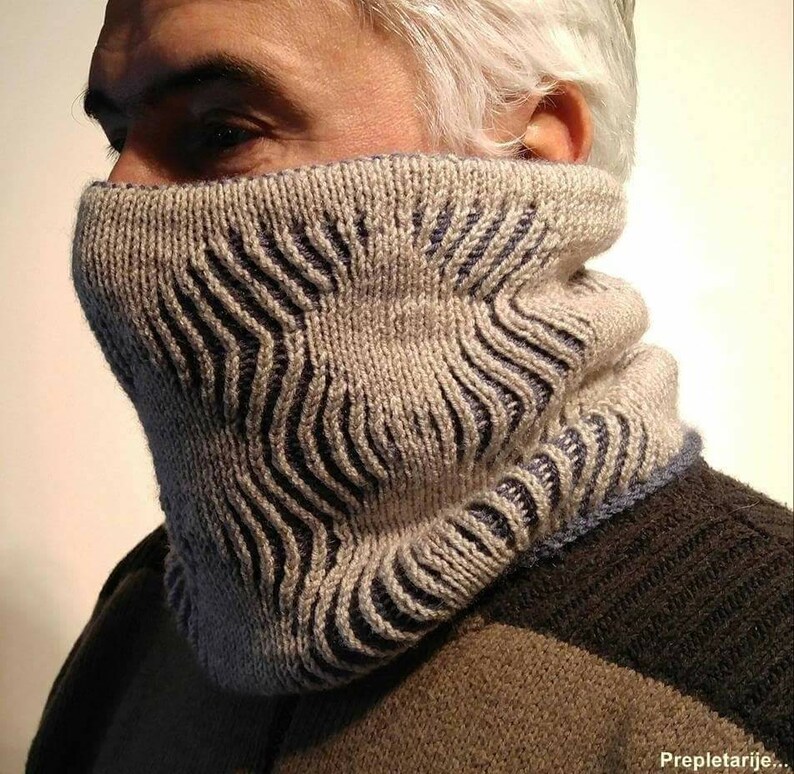 Brioche Hat & Cowl Knitting Pattern Knit Hat Denim Blue Etsy