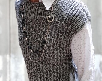 【PARTIMENTO★】23s/s Mesh Net Knit Vest 5color PARTIMENTO