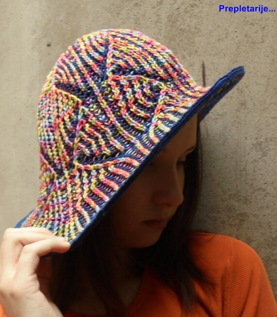 Women's Bucket Sun Hat Colorful Brimmed 
