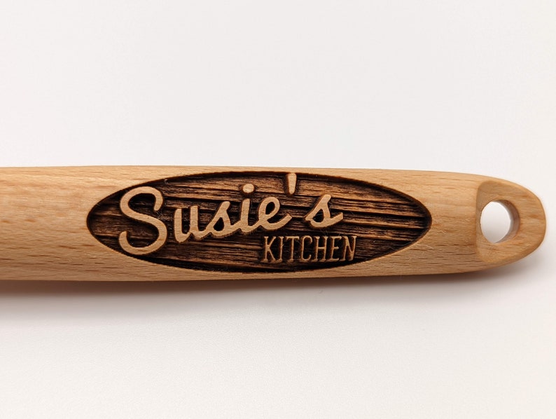 Personalized Wooden Spoon, Engraved Wooden Spoon, Personalized Spoon, Wooden Spoon, Gift for Her, Baking Gift, Cooking Gift, Engraved Spoon Bild 7