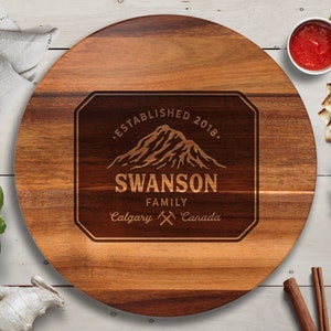 Lazy Susan Personalized, Wedding Gift, Custom Wedding Gift, Couples Gift, Engagement Gift, Housewarming Gift, Realtor Gifts, Just Married