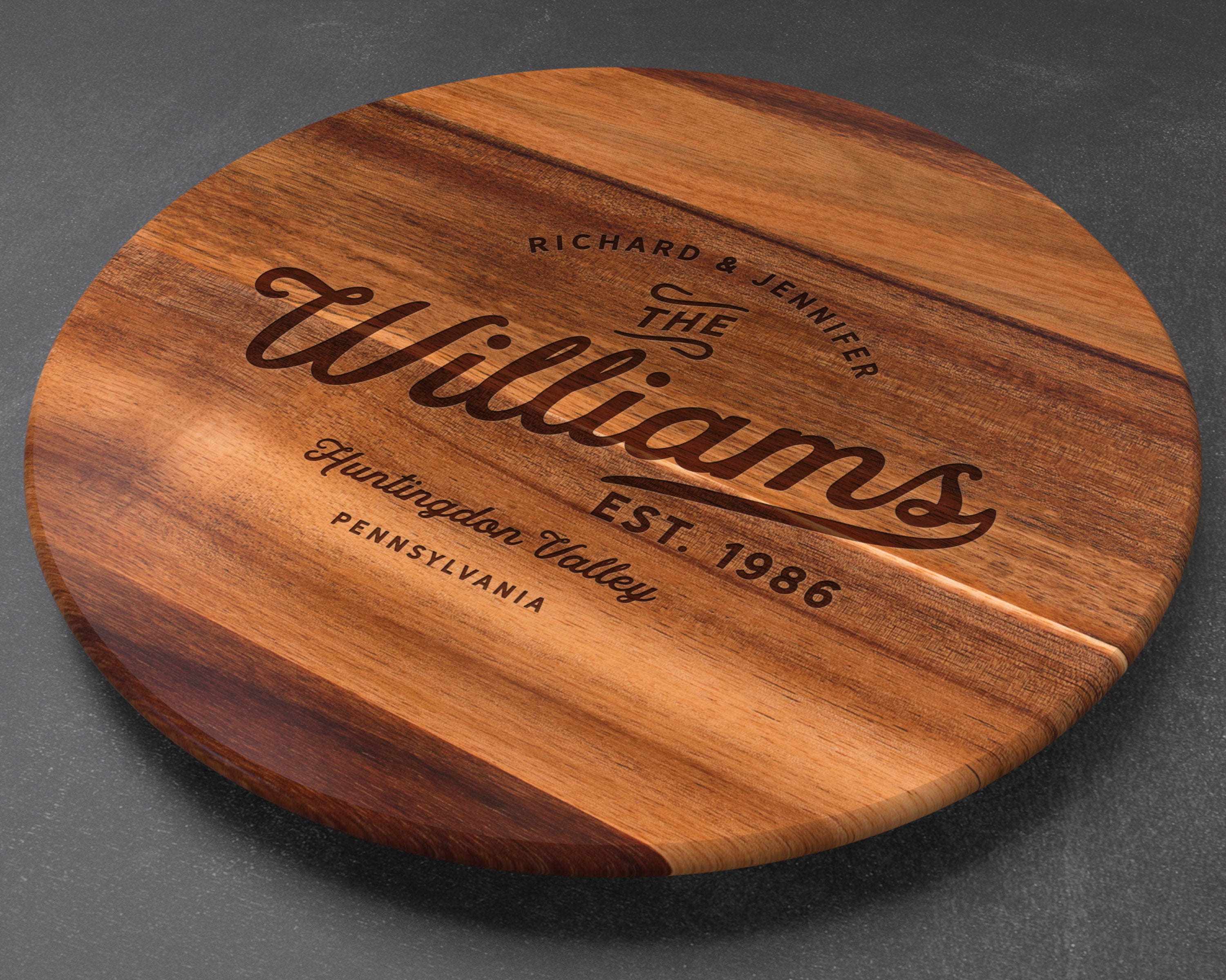 Personalized Lazy Susan Wedding Gift Personalized Wedding Etsy