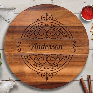 Lazy Susan Personalized, Wedding Gift, Custom Wedding Gift, Couples Gift, Engagement Gift, Housewarming Gift, Realtor Gifts, Just Married