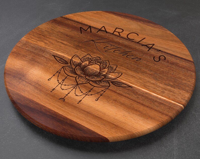 Personalized Lazy Susan Wedding Gift Personalized Wedding Etsy