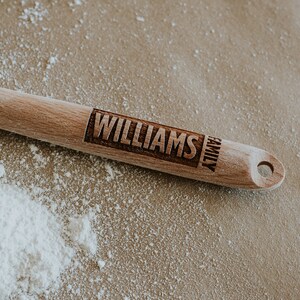 Wooden Spoon, Family Gift, Engraved Wooden Spoon, Personalized Spoon, Wooden Spoon, Gift for Her, Baking Gift, Cooking Gift, Engraved Spoon image 4