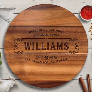 Personalized Lazy Susan, Wedding Gift, Personalized Wedding Gift, Anniversary Gift, Best Friend Gift, Wife Gift, Personalised Lazy Susan