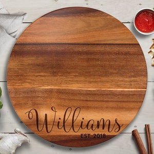 Lazy Susan Turntable, Christmas Gift, Custom Lazy Susan, Personalized Lazy Susan, Personalised Lazy Susan, Lazy Susan Turntable, Acacia Wood