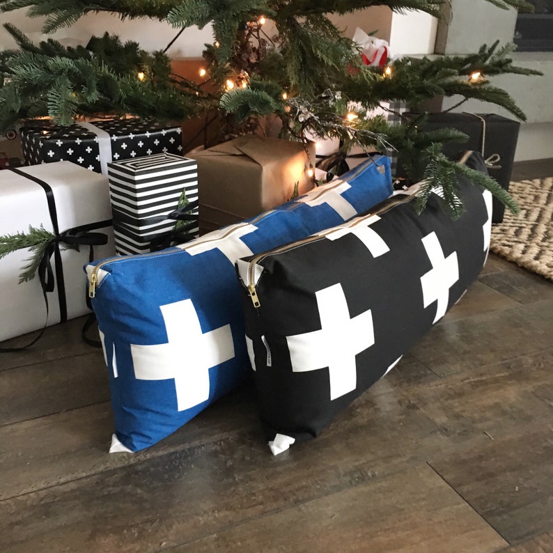 Oversized Swiss Cross Lumbar Pillow Cover Plus Sign Pillow Etsy UK