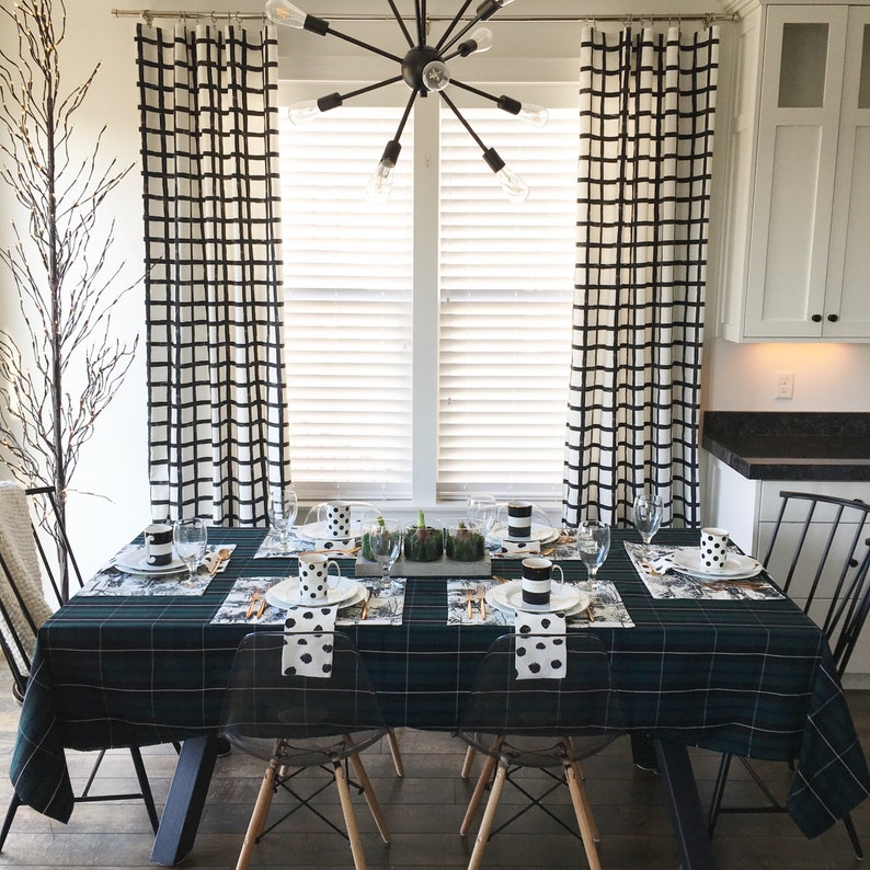 MacAulay Modern Tartan Tablecloth Unicorn Thistle Style main image 1