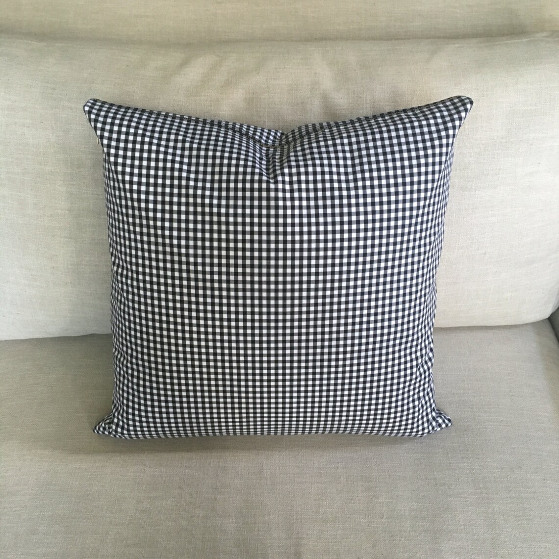 Gingham Pillow Cover Black & White Gingham Pillow Cover Etsy