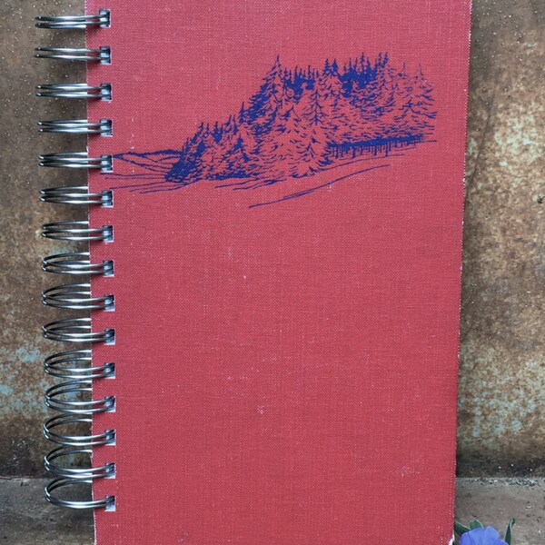 Vintage Book Journal, Forest of Trees