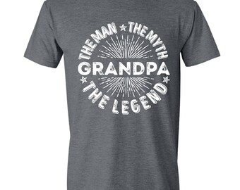Funny Grandpa Shirt Grandpa, The Man, The Myth, The Legend T-Shirt Grandpa gift idea Mens T-shirt Gift for Grandpa Birthday Awesome Tshirt