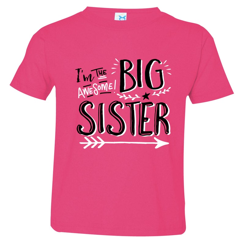 Awesome Big Sister Funny Shirt Sibling Gift Matching | Etsy