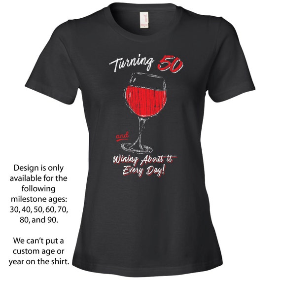 womans 50th birthday shirts