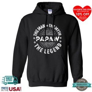 Papaw Socks - "The Man The Myth The Legend" Cotton Blend Socks For Grandpa & Dad Gifts