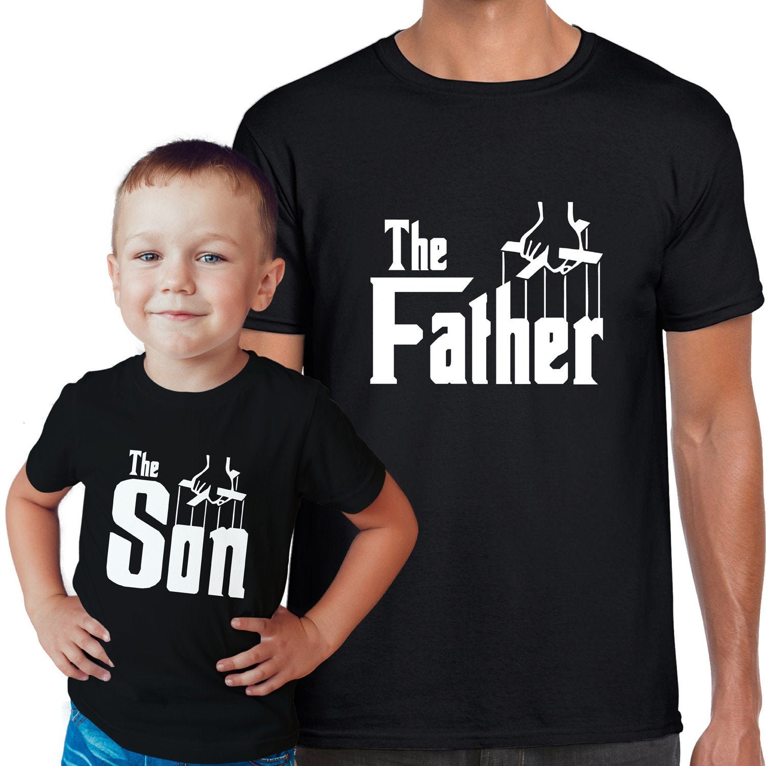 The Father and the Son Godfather Matching Fathers Day Tshirt Etsy