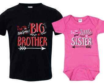 Big Brother, Little Sister - Funny Siblings Outfits, Gift Set