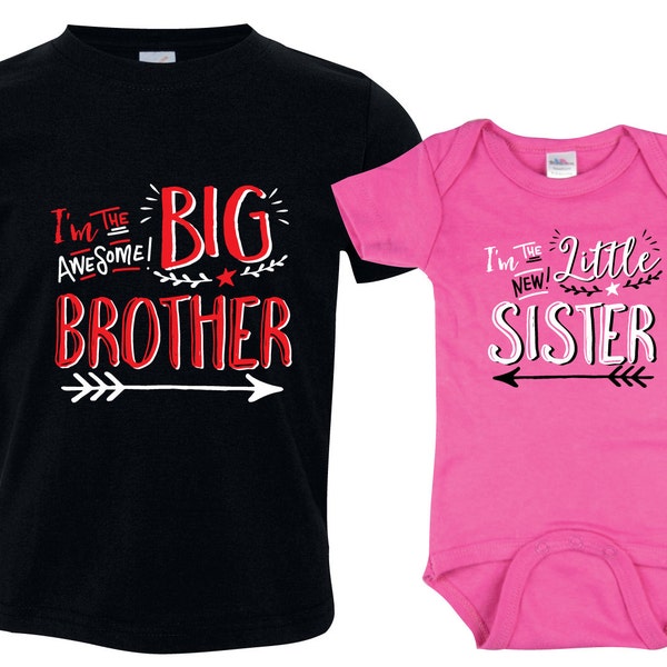 Big Brother, Little Sister - Funny Siblings Outfits, Gift Set