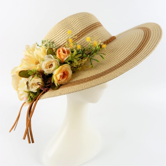 brown floppy sun hat