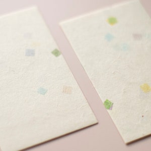 Mini cartões japoneses salpicados de washi cortados/japoneses feitos à mão, suprimentos de papelaria e artesanato
