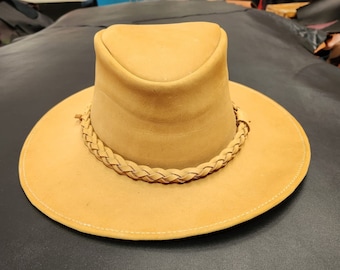 オーストラリア　カーボーイハット オーストラリア産レザーカウボーイハット：ユニセックス