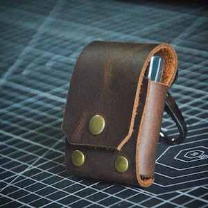 Personalized Lighter Cover Keychain Leather Handmade Leather Keychain Keyfob Leather keyring Gift for him Gift for men Gift for dad
