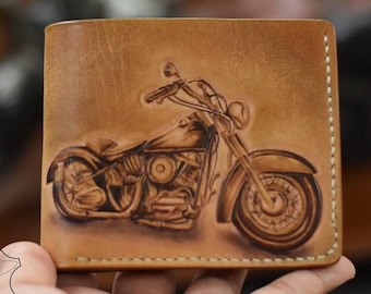 Personalized Photo Leather Wallet for Men Custom Photo Engraving Picture Bifold Wallet Memory Gift Anniversary Gifts for Him Gift for Men