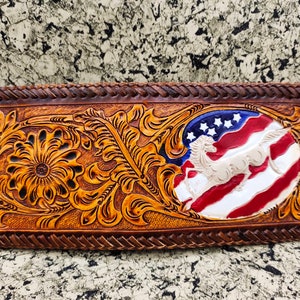 Cartera de cuero tallada a mano, cartera floral, cartera plegable estilo vaquero occidental para hombre, cartera de cuero repujado, regalo para él, regalo para hombre, regalo para papá