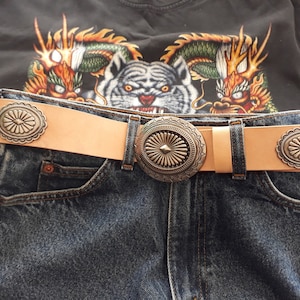 Handmade Men&#39;s Western Leather Belt Personalized Leather Belts Genuine Full Grain Leather Belt Removable Buckle Cowboy Belt Cowhide Strap