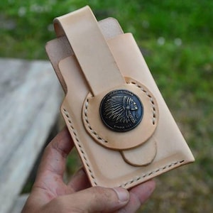 Personalized Leather Cell Phone Holster For Belt Handmade Leather Phone Case Custom Phone Case Gift for Him Gift for Men Gift for Dad