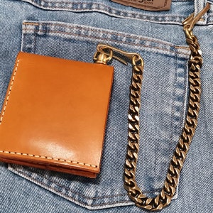 Leder Biker Brieftasche Kette Herren Bifold Brieftasche Handgefertigte Leder Brieftasche Kette Brieftasche Lanyard Brieftasche Geschenk für Grad Geschenk für Männer Geschenk für ihn