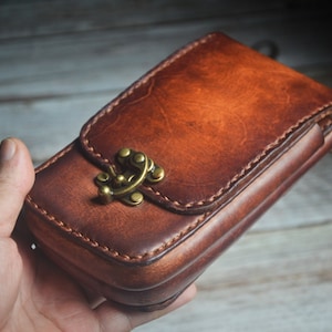 Leather Double Phone Case Dual Holster for 2 Phones Handmade Leather Phone Case Custom Phone Case Gift for Him Gift for Men Gift for Dad