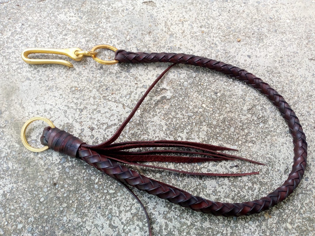 Leather Strap Wallet Chain Leather Rope Chain Wallet Lanyard Wallet ...