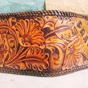 Geschnitzte Leder Herren Geldbörse Blume geschnitzte Brieftasche Bifold Brieftasche Western Cowboy Brieftasche Jubiläum Geschenk für ihn Geschenk für Männer, Geschenk für Papa