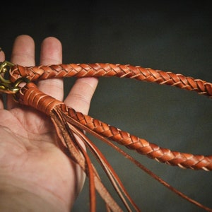 Geflochtene Leder Geldbörse Kette Biker Leder Seil Geldbörse Kette Lanyard Geldbörse Kette Lederschnur Lederkette Geldbörse Lederband Geldbörse