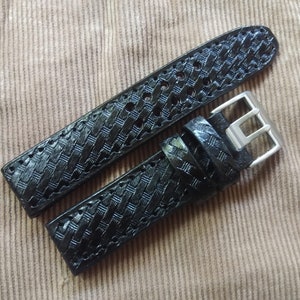 Western Watchband Custom Leather Watch Strap Tooled Leather Watch Strap Carved Floral Watch Band 24mm 22mm 20mm 19mm 18mm Gift For Him