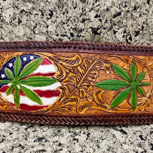 Cartera de cuero tallada a mano, cartera floral, cartera plegable estilo vaquero occidental para hombre, cartera de cuero repujado, regalo para él, regalo para hombre, regalo para papá