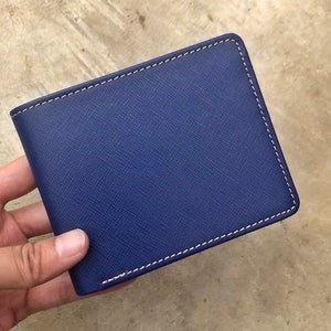 Personalisierte Leder Herren Brieftasche Leder Bifold Brieftasche Leder Benutzerdefinierte Brieftasche Jubiläum Geschenk für ihn, Mann, Freund, Männer, Vater, Vater