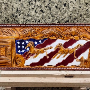 Handgefertigte geschnitzte Lederbrieftasche Florale Brieftasche Western Cowboy Bifold Herren Brieftasche Punzierte Leder Brieftasche Geschenk für Ihn Geschenk für Männer Geschenk für Papa