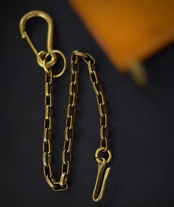 Biker Solid Brass Chain Wallet Brass Wallet Chain Biker Keychain