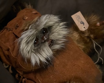 HandMade StarBear inspired by Star Wars (about 50 cm / 20 inches tall) Polymer clay creature, OOAK, made in Italy