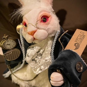 White rabbit Alice wonderland Made to order